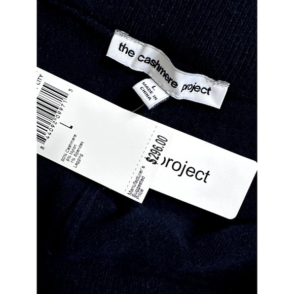 The Cashmere Project $296 Value New Pants Navy Blue Cashmere Size L - Picture 3 of 7